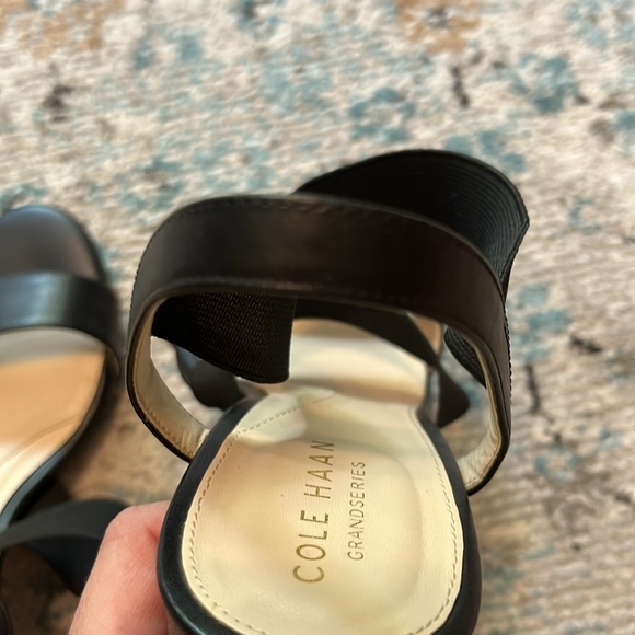 Cole Haan Aniston Block Heel Black Sandal - Picture 13 of 16